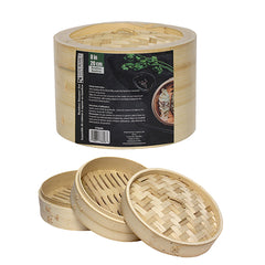 2 Tier Bamboo Steamer 8"