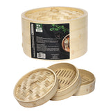 2 Tier Bamboo Steamer 10"