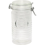 Embossed Round Jar w/LockLid 900mL