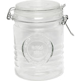 Embossed Round Jar w/LockLid 600mL