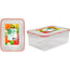 ROYAL SPONGE Container Snap Lock Rectangular Plasticware 2200ml Packing 12/Box