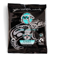 Spirit Bear Eagle Coffee Medium Roast Filter Pack Certified Organic Fair Trade 19g Packing 1