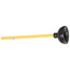 Hydro Thrust Toilet Plunger with Wooden Handle, Black, 20