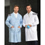 Menâ€™s Premium Lab Coats 100% Cotton Snap Closures Elastic Cuffs 3 Pockets Color White Available sizes XS-XL (Sold as 6's/ Pack)