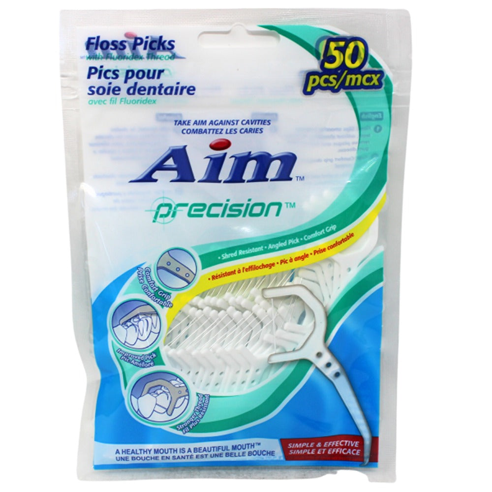 AIM Floss Picks 50 Count (B) 12/Pack HospitalityEmporium