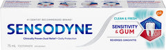 SENSODYNE Toothpaste 75 ml Sensitvity Gum Clean Fresh