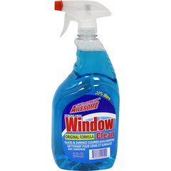 Window Glass Cleaner 40oz Plastic Bottle with Spray Pump
