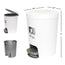 STERILITE Wastebasket Step On Plasticware 6.1L Color White Packing 2/Box