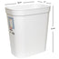 STERILITE Wastebasket Vanity Plasticware Size 10x7x11 inch Color White Packing 6/Box