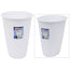 STERILITE Wastebasket Oval Plasticware 1.5Gallon Size 10x7x9 inch Color White Packing 12/Box