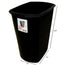 STERILITE Wastebasket Open Plasticware 11L Size 12x18x5 inch Color Black Packing 6/Box