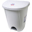 STERILITE Wastebasket Step On Plasticware 25L Color White Packing 4/Box