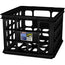 STERILITE Crate Storage/Filing Black Plasticware Size 15x13x10 inch Packaging 6/Box