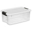 STERILITE Ultra Latch Box Plasticware Size 18x12x7 inch Color White Packing 6/Box