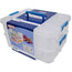 STERILITE 2 Layered Stack & Carry Containers Size 14x10x7 inch Plasticware Packing 4/Box