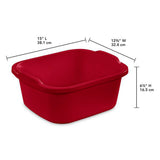 Dish Pan 12Qt Color Red