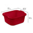 Dish Pan 12Qt Color Red Packing 8's/Box