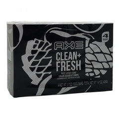 AXE Bar Soap 4pk X 100g Clean Fresh