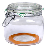 Hermetic Square Jar with Lock Lid 1L