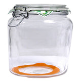 Hermetic Square Jar with Lock Lid 2L