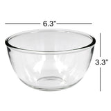 Heavy Gauge Glass Serving Bowl