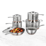 11 pc CuisinArt Copper Band Cookware Set