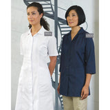 Princess Line Dress Premium Short Sleeve/ Long Sleeve Snap Closures 2 Pockets color: White or Royal Blue size XS-L