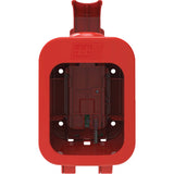 DEB Med Point-of-Care Locking Dispenser Push 400 ml Capacity Bulk Format Color Red