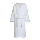 Kids Terry Velour Hooded Robes (100%C) Extra Soft Plush (recommended 3-6 years old) color: White