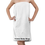 Luxury Velour Cotton Fabric Spa Women's Bath Body Wrap with Velcro & Snaps size: 2XL-4XL