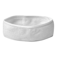 Plush Fleece Spa Sauna Women's Headband Hair Tie with extended velcro size Unisex