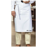 Premium Bistro Aprons 36"W X 29"L fabric twill 7.25oz 65/35 Poly/Cotton design No Pockets colors BLACK/ WHITE