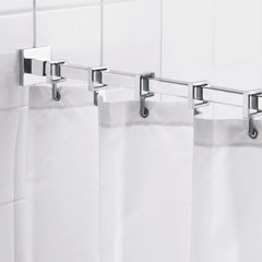 Stall Shower Curtains Water Resistant 100% Polyester w/ buttonholes 39"x 72" White Packing 12's/ Box