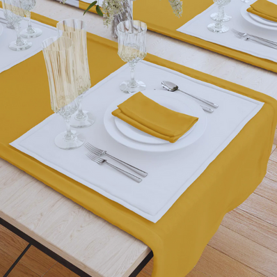 Table Cloth 63"x63" Fabric 7.1 oz.Spun Polyester Custom made "Tradition" color LIGHT