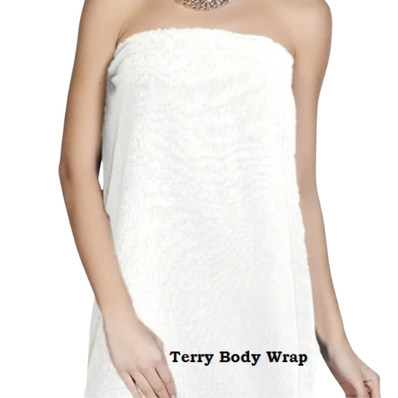 Terry Cotton Spa Women's Shower Bath Towel Wrap with Velcro size: L/XL