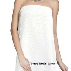 Terry Cotton Spa Women's Shower Bath Towel Wrap with Velcro size: L/XL