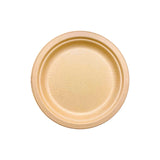 6" Sugar Cane Natural Kraft Plate ( 100% Compostable ) 