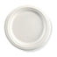 9'' Sugarcane Fibre Plate (White) (100% Compostable & Recyclable) 500 unit/Pack