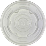 CPLA Compostable Vented Lid 12/16/32oz Paper Soup Bowl ( 100% Compostable )