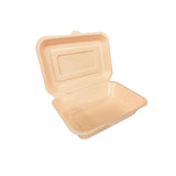 7" x 5" x 3" Compostable Sugarcane Clamshell