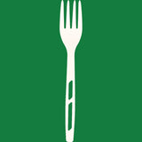 7' CPLA Fork (100% Compostable) 