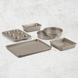 CuisinArt 6pc Bakeware Set Champagne