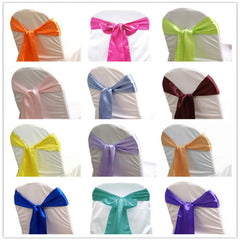 Chair Sashes Fabric SATIN Polyester Multicolor for wedding/ events