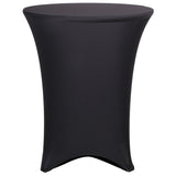Cocktail Table 36" Wide Spandex Stretch Fitted Covers Black