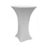 Cocktail Table 36" Wide Spandex Stretch Fitted Covers White