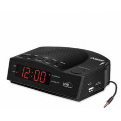 Conair Alarm Clock Radio with USB Charging Port