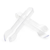 Ice Tongs 5" Stainless Steel Mini Service Tongs with black plastic grips in-room use 2 units/ card x12 card's/ Box = 24 units