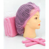 Disposable Bouffant Scrub Head Cover Stretchable NonWoven Caps Pink
