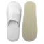 Economy Disposable Non-Woven Indoor Slippers White Closed Toe Bulk Pack 100 Pairs/ Box