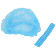 Disposable Bouffant Scrub Head Cover Stretchable NonWoven Caps Blue 100/Pack
